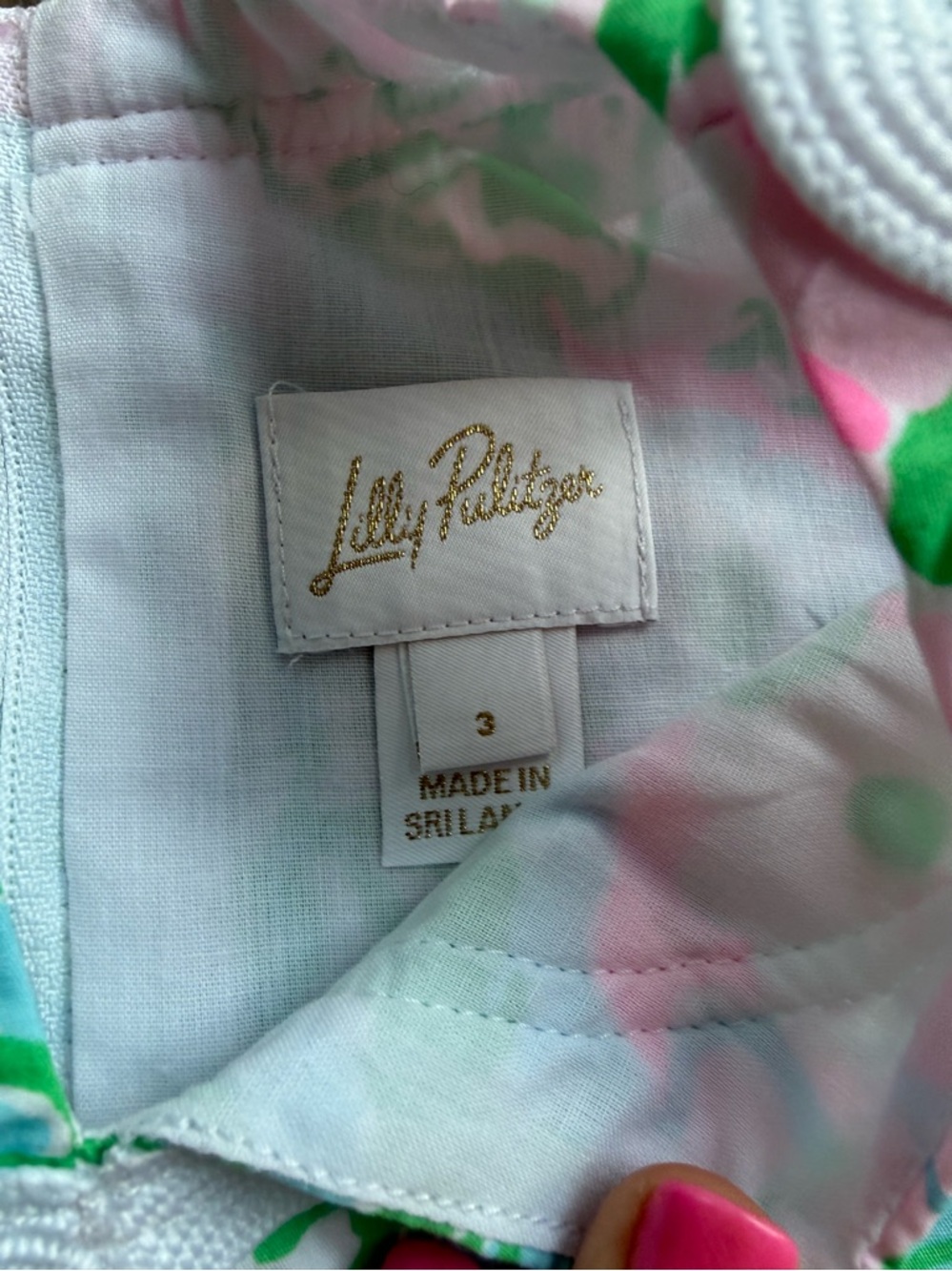 Lily Pulitzer Pink & Green Floral Two-Piece Set - Picture 2 of 3